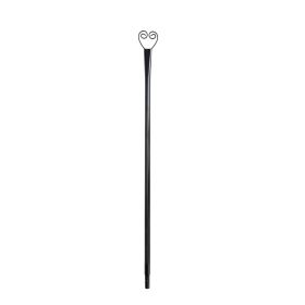 Set of 6 RC String Light Pole, 9 FT Lighting Stand with Horn Shape Hooks, LED Solar Bulbs for Parties, Christmas