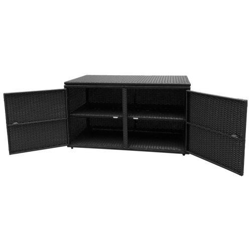 88 Gallon Garden Patio Rattan Storage Container Box 88 Gallon Garden Patio Rattan Storage Container Box